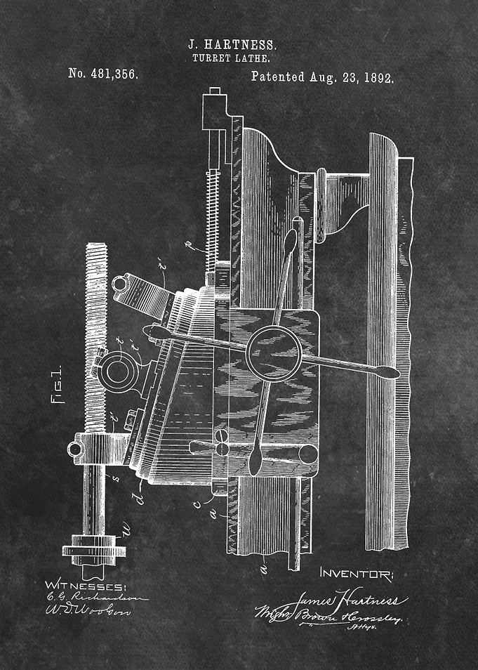 Hartness Turret Lathe 1892