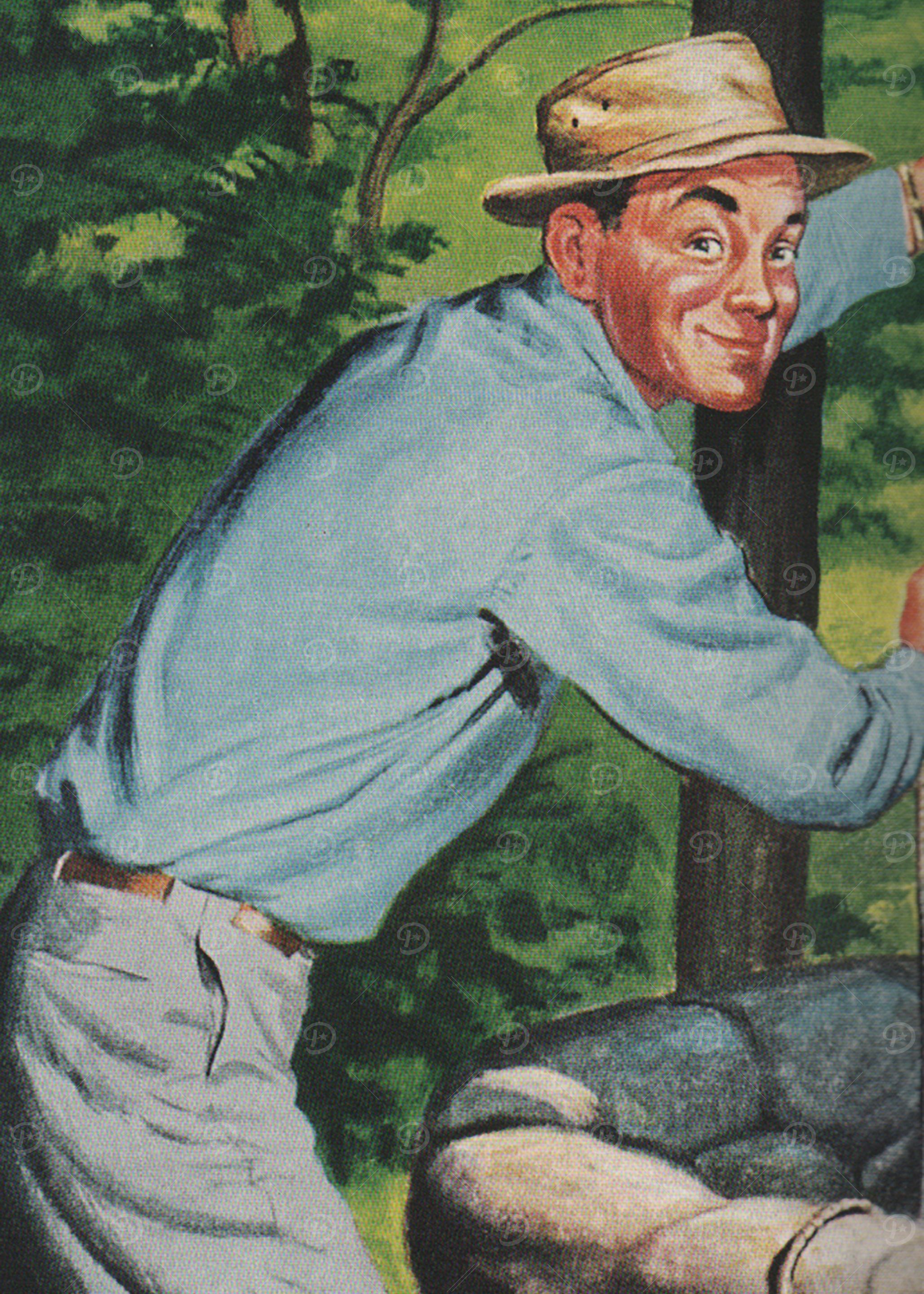 Vintage Happy Man