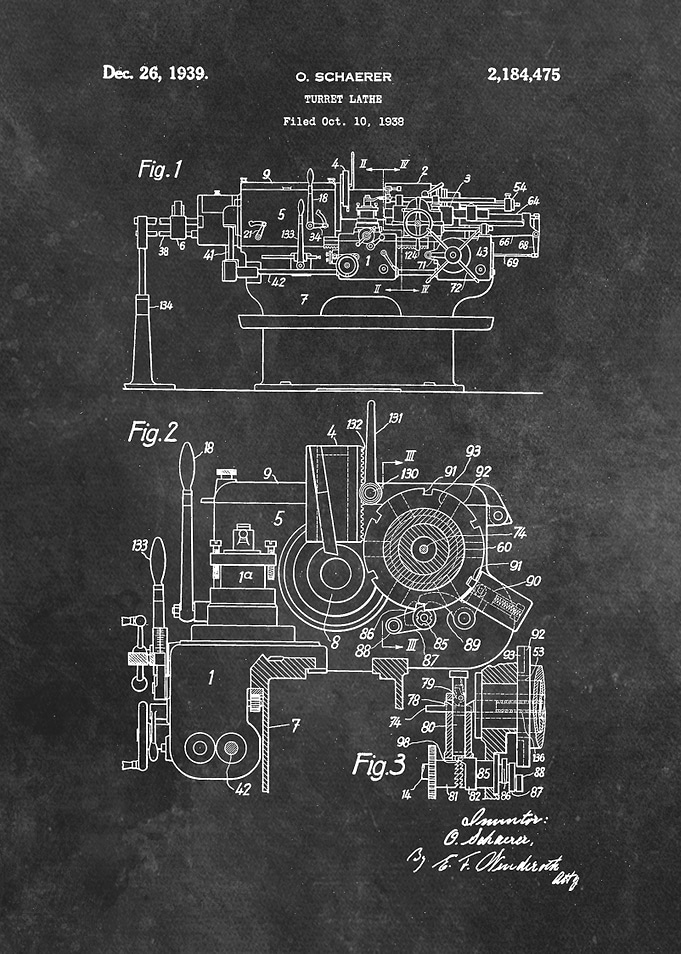 Schaerer Turret Lathe 1938