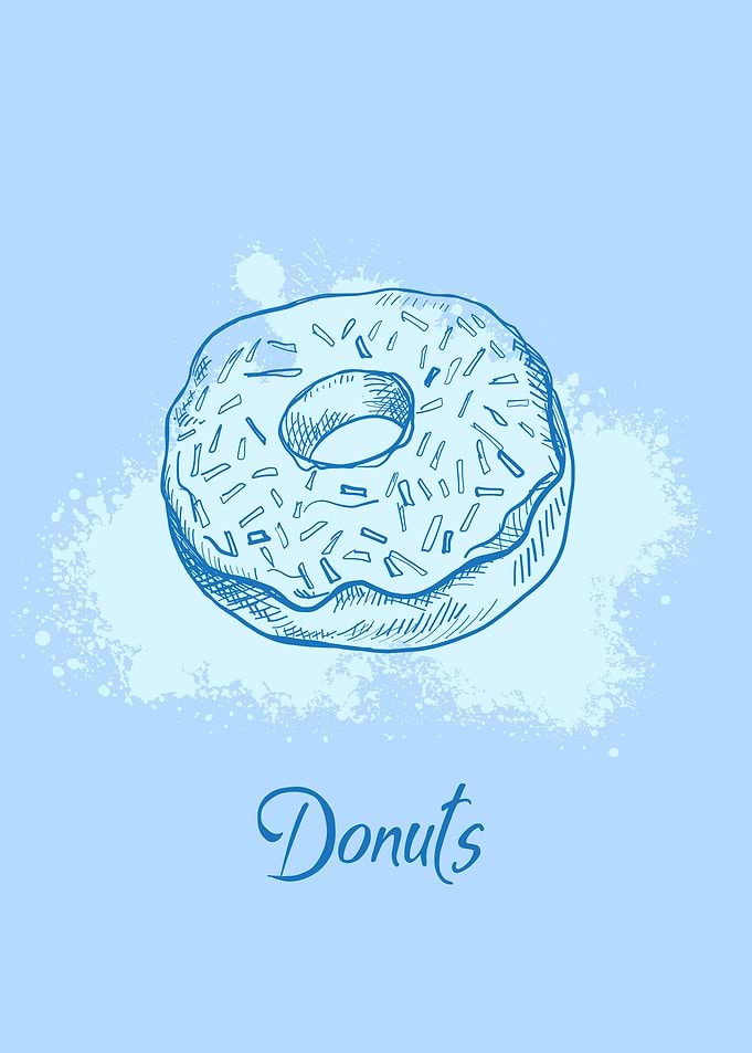 Blue Donuts