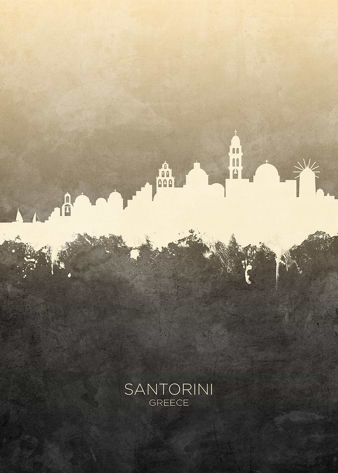 Santorini Greece Skyline