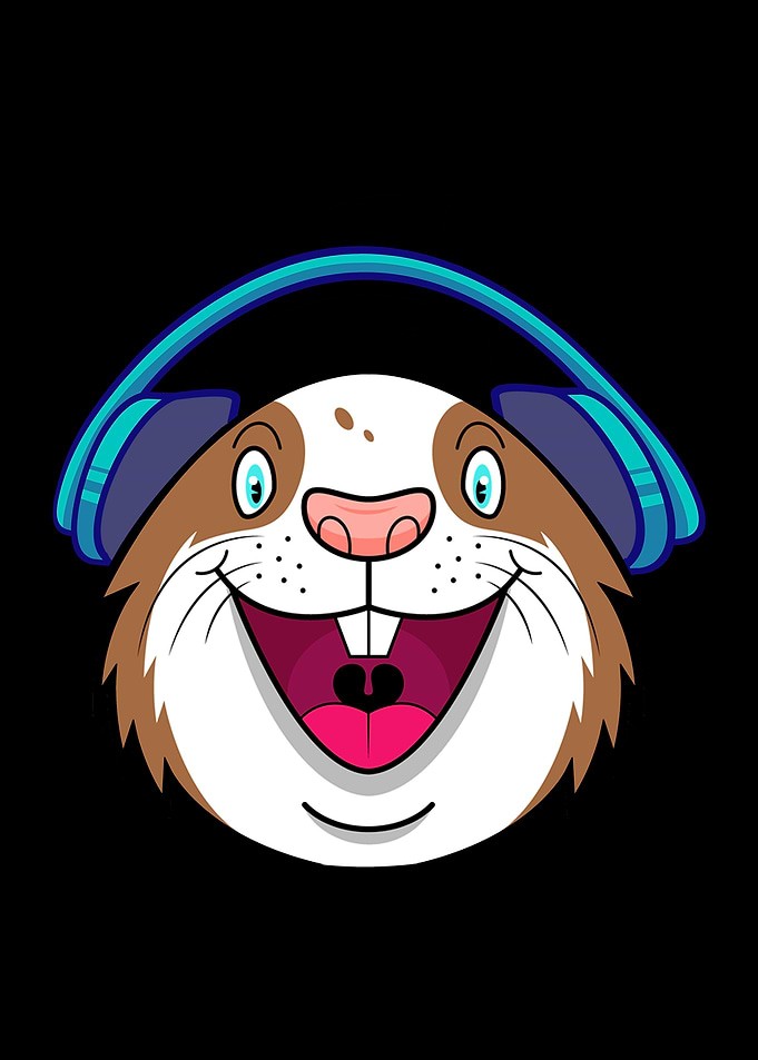 Guinea Pig loves Music