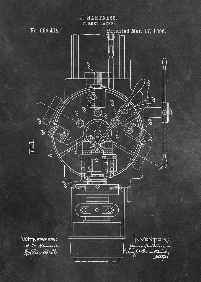 Hartness Turret Lathe 1896