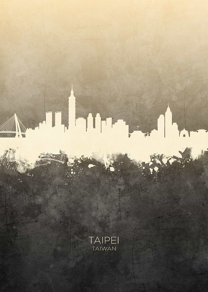 Taipei Taiwan Skyline