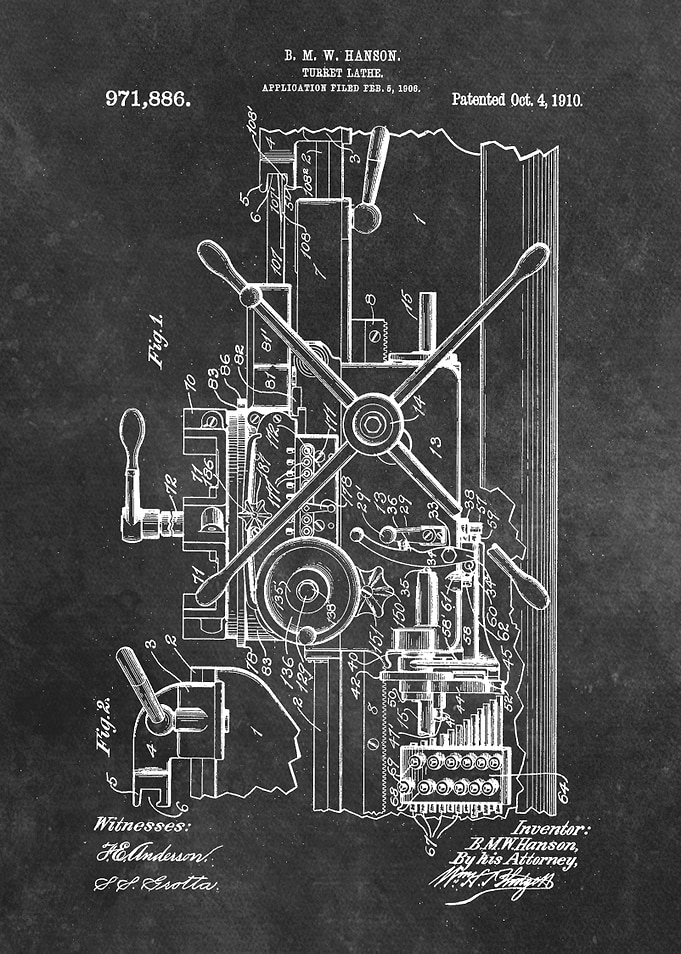 Hanson Turret Lathe 1910