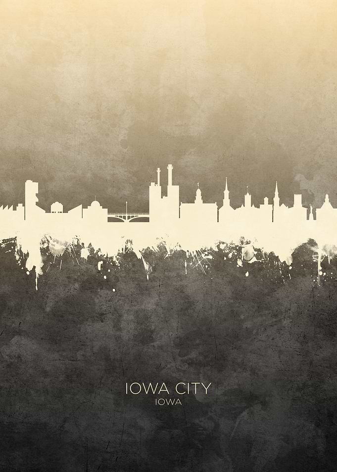 Iowa City Iowa Skyline