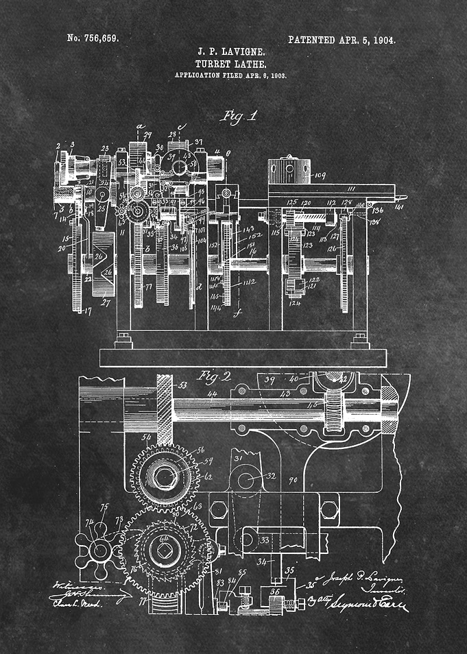 Lavigne Turret Lathe 1904