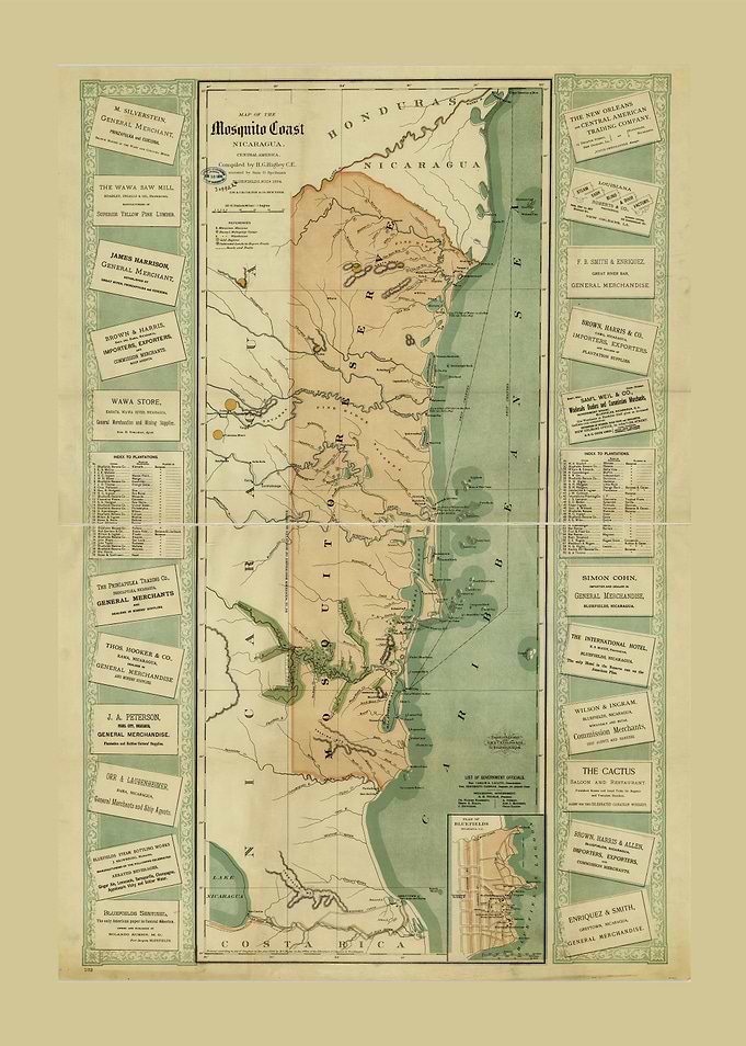Mosquito Shore Map 1894