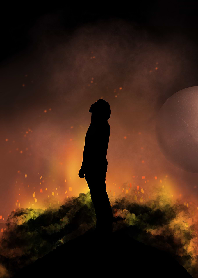 Shadow in the flame