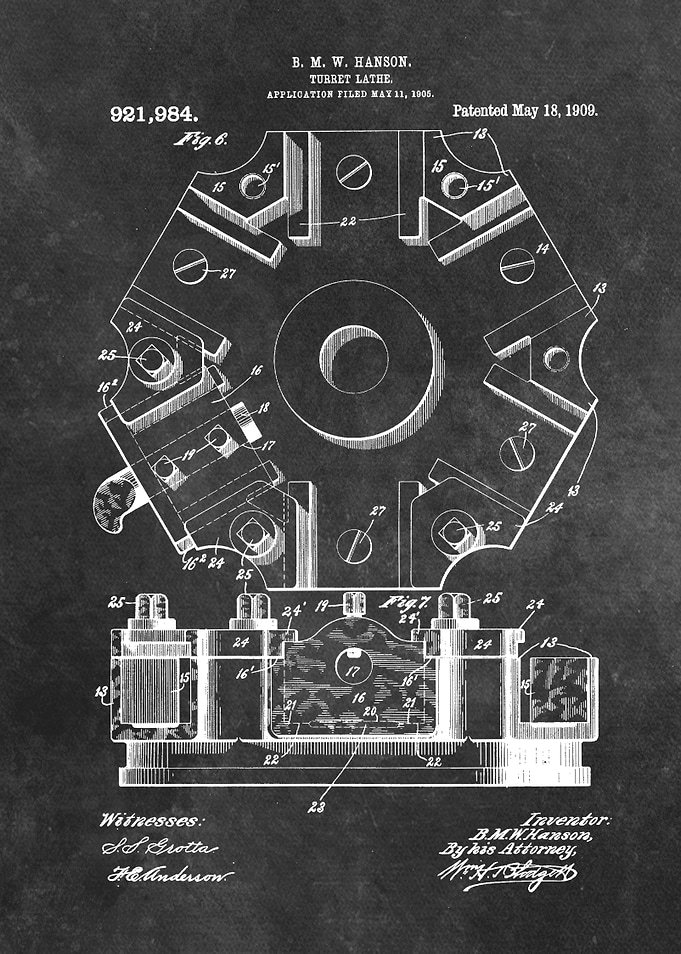 Hanson Turret Lathe 1909