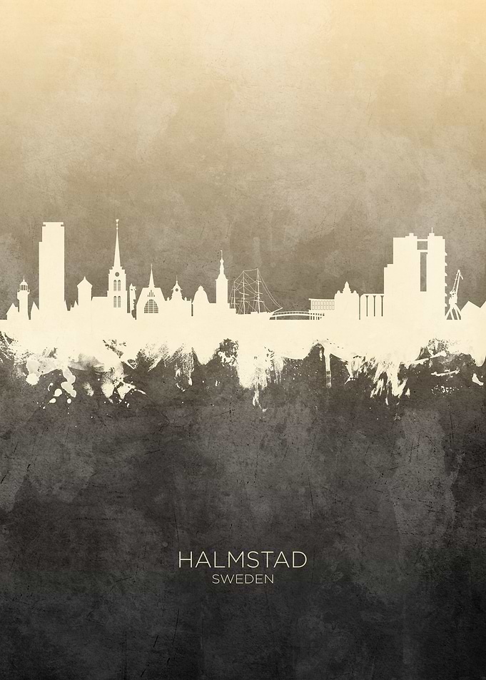 Halmstad Sweden Skyline