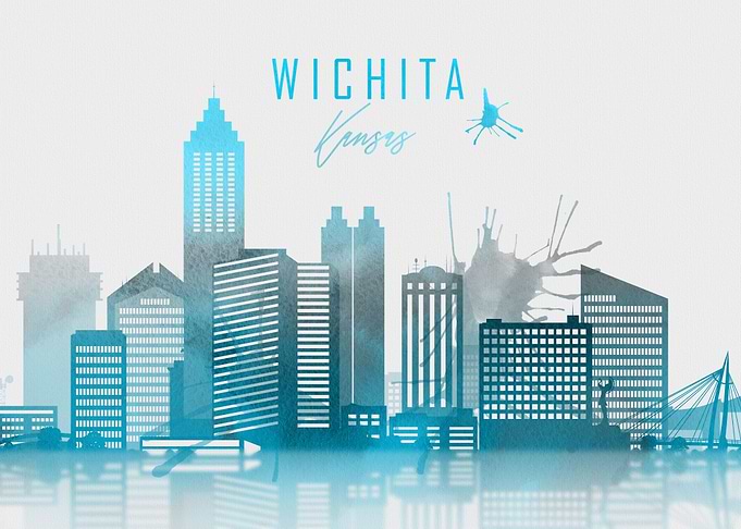 Wichita Kansas Skyline