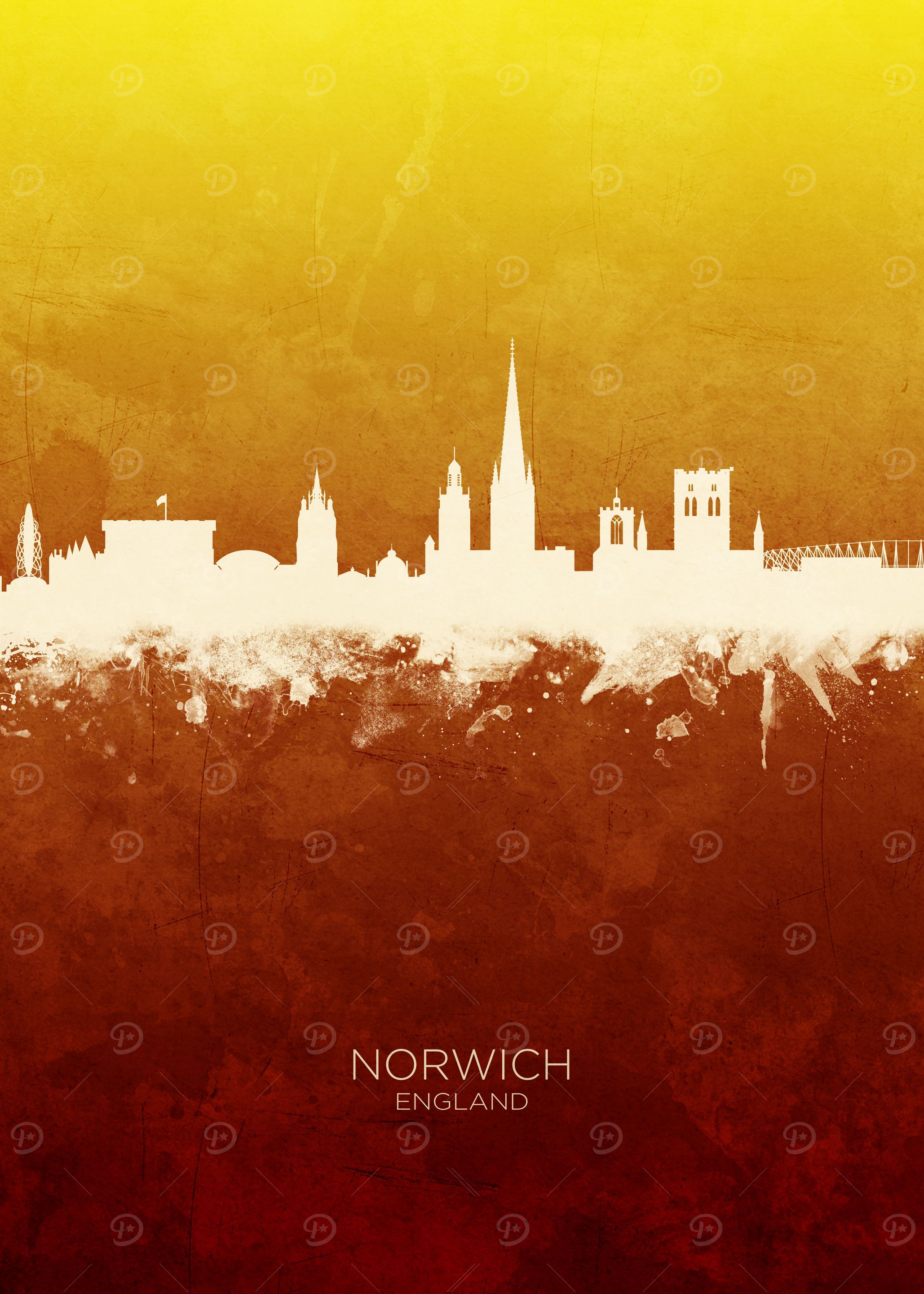 Norwich England Skyline