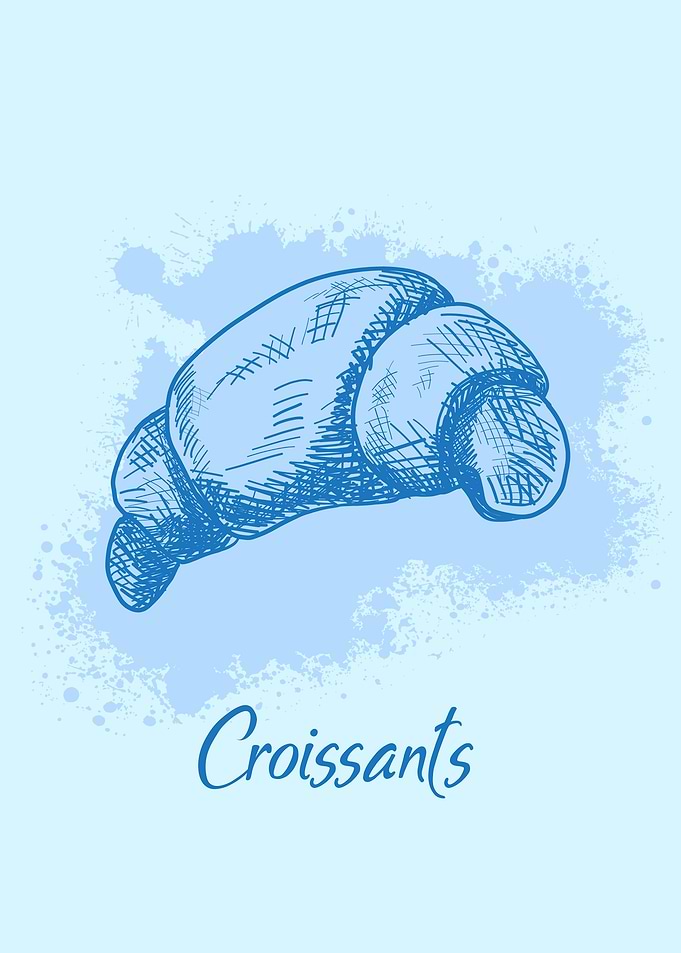 Blue Croissants