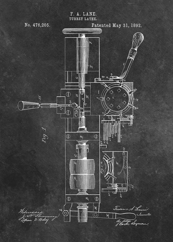Lane Turret Lathe 1892