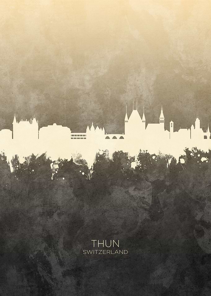 Thun Switzerland Skyline