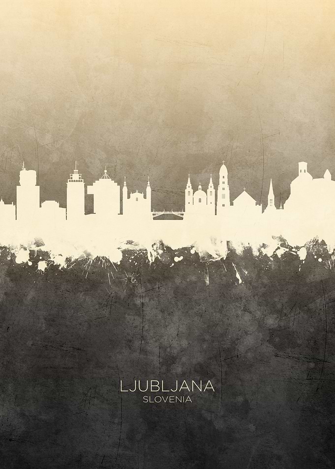 Ljubljana Slovenia Skyline