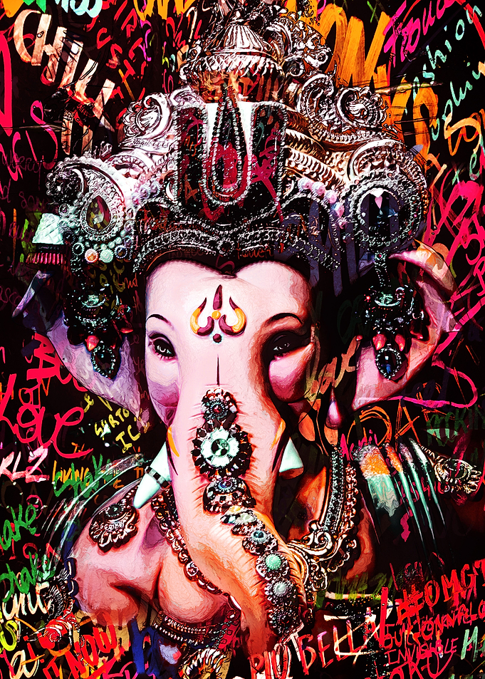 Lord Ganesh Neo Pop Art