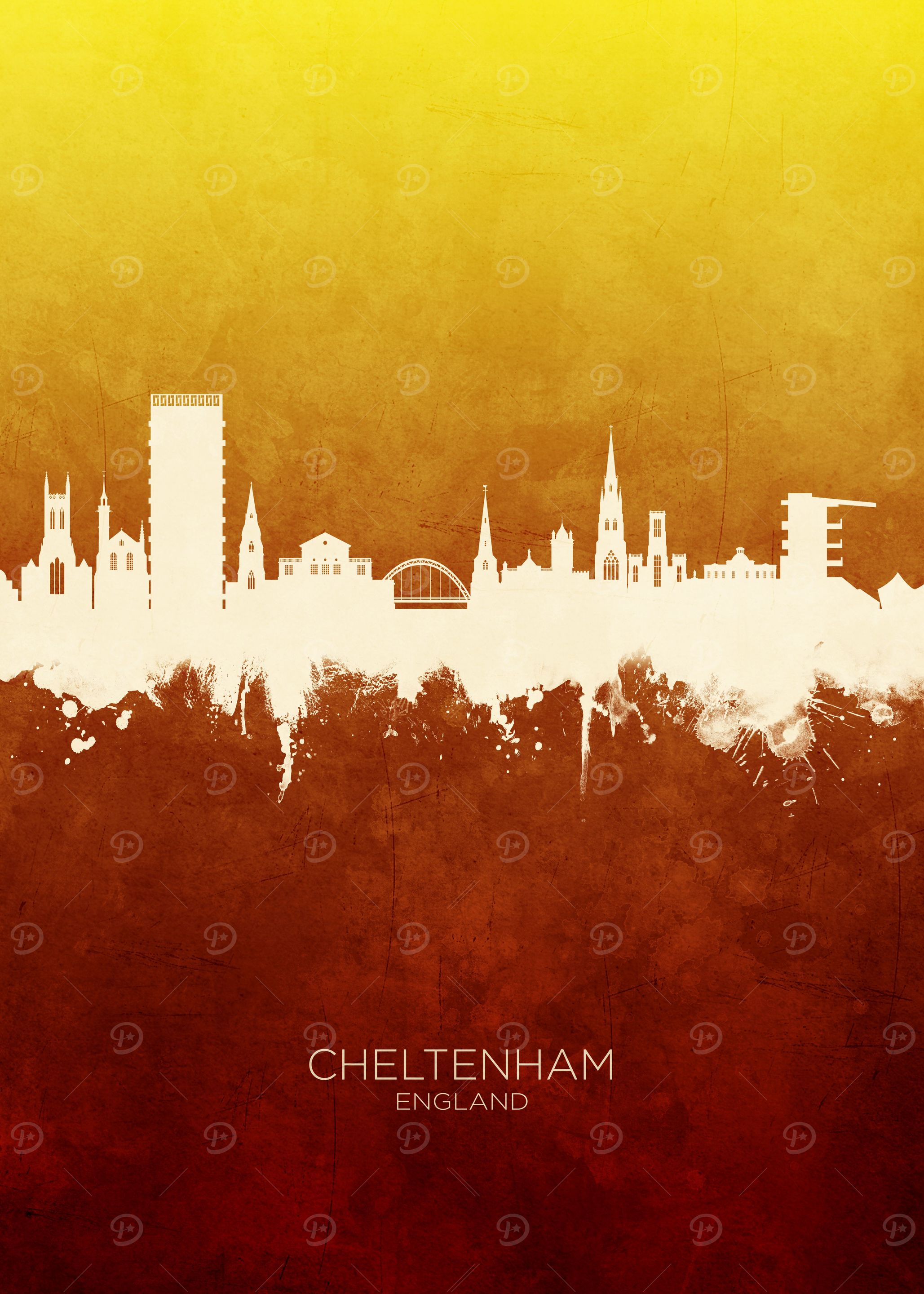 Cheltenham England Skyline