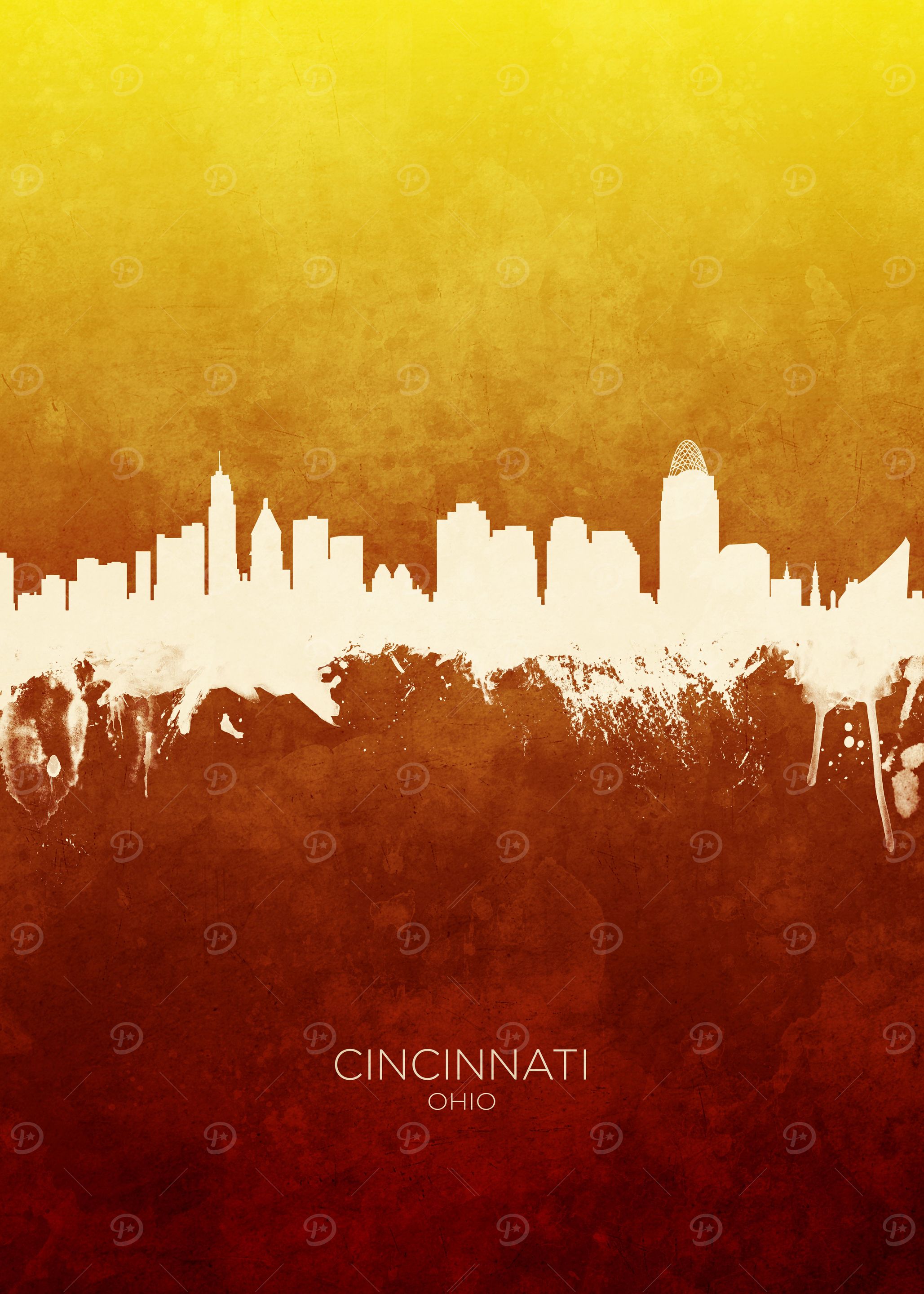 Cincinnati Ohio Skyline