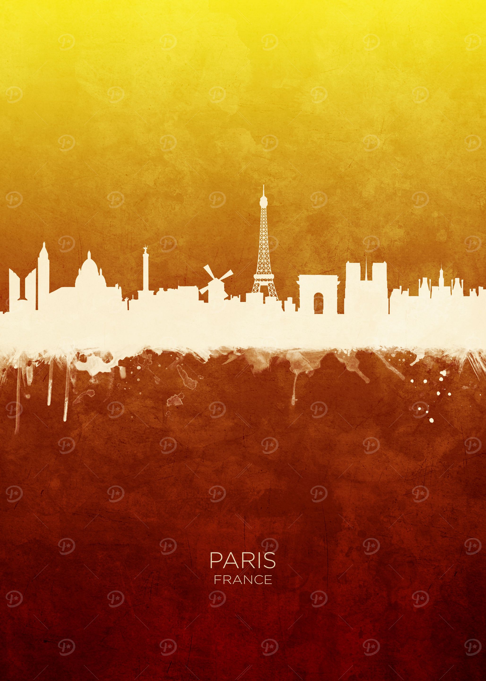 Paris France Skyline