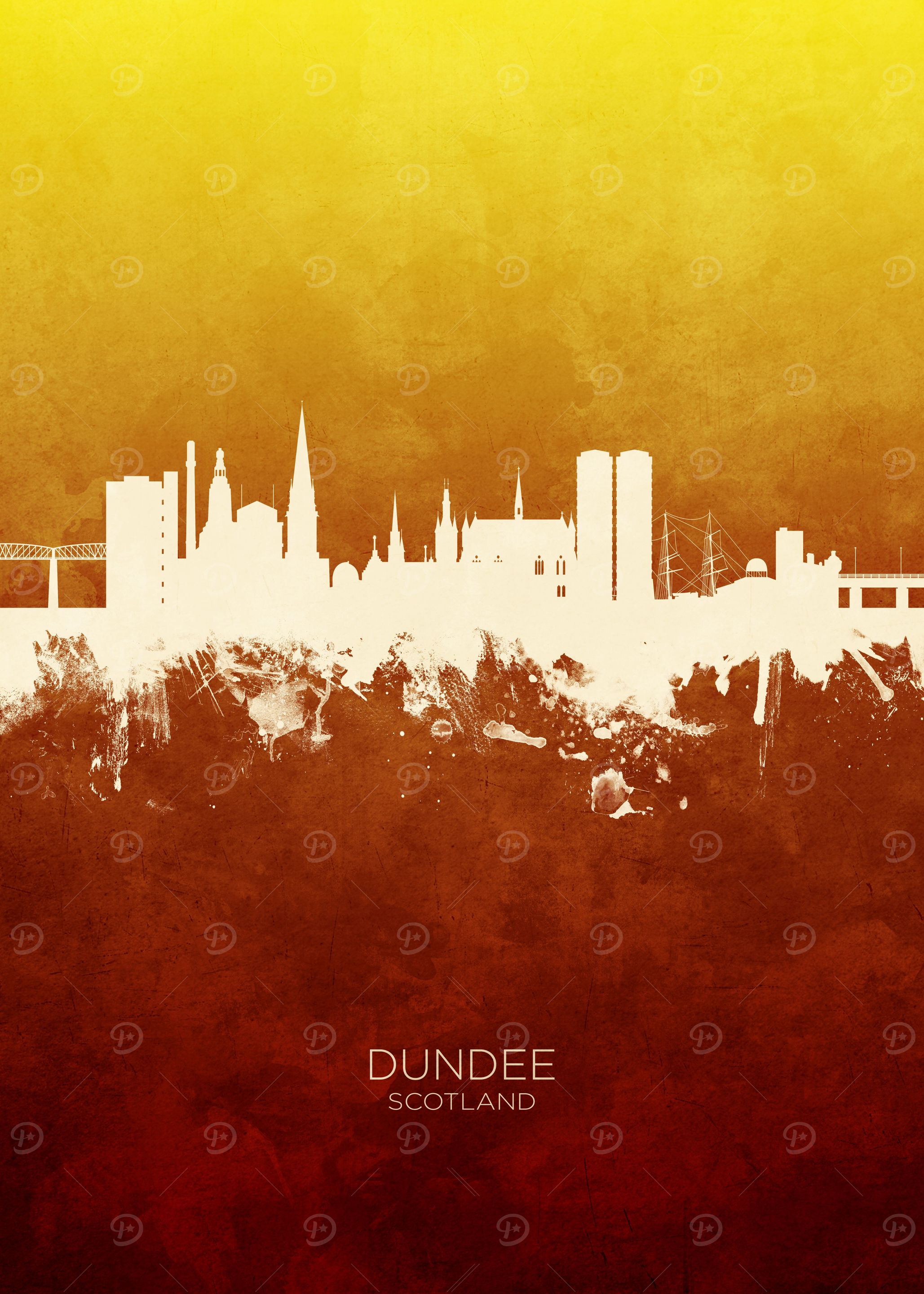 Dundee Scotland Skyline