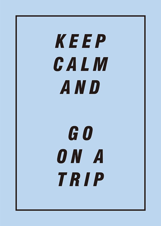 Go on a trip text poster