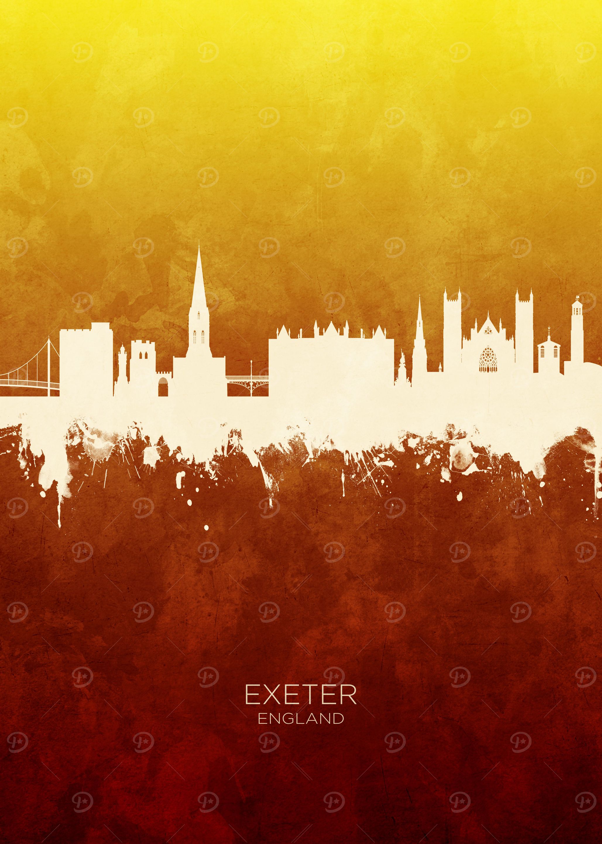 Exeter England Skyline