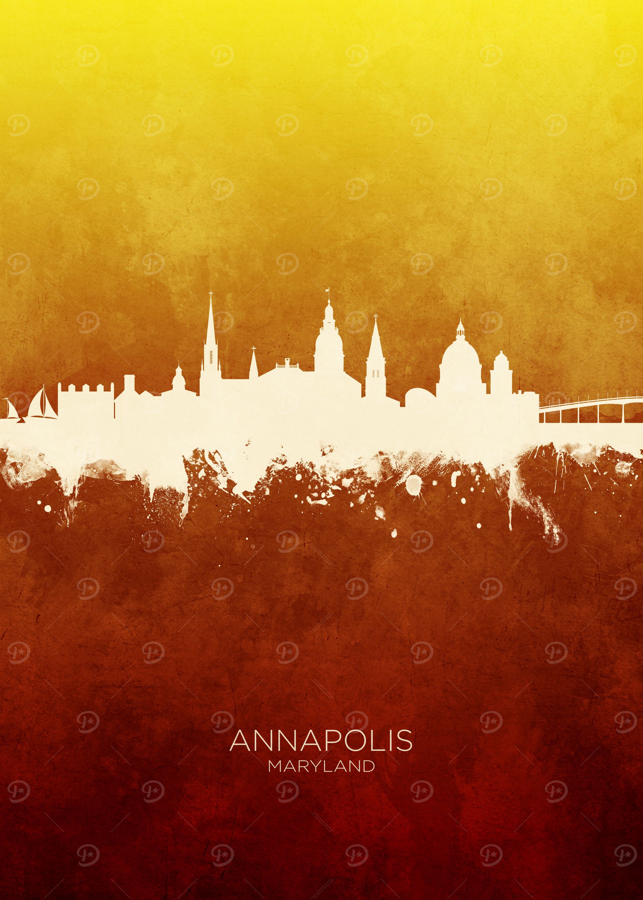 Annapolis Maryland Skyline