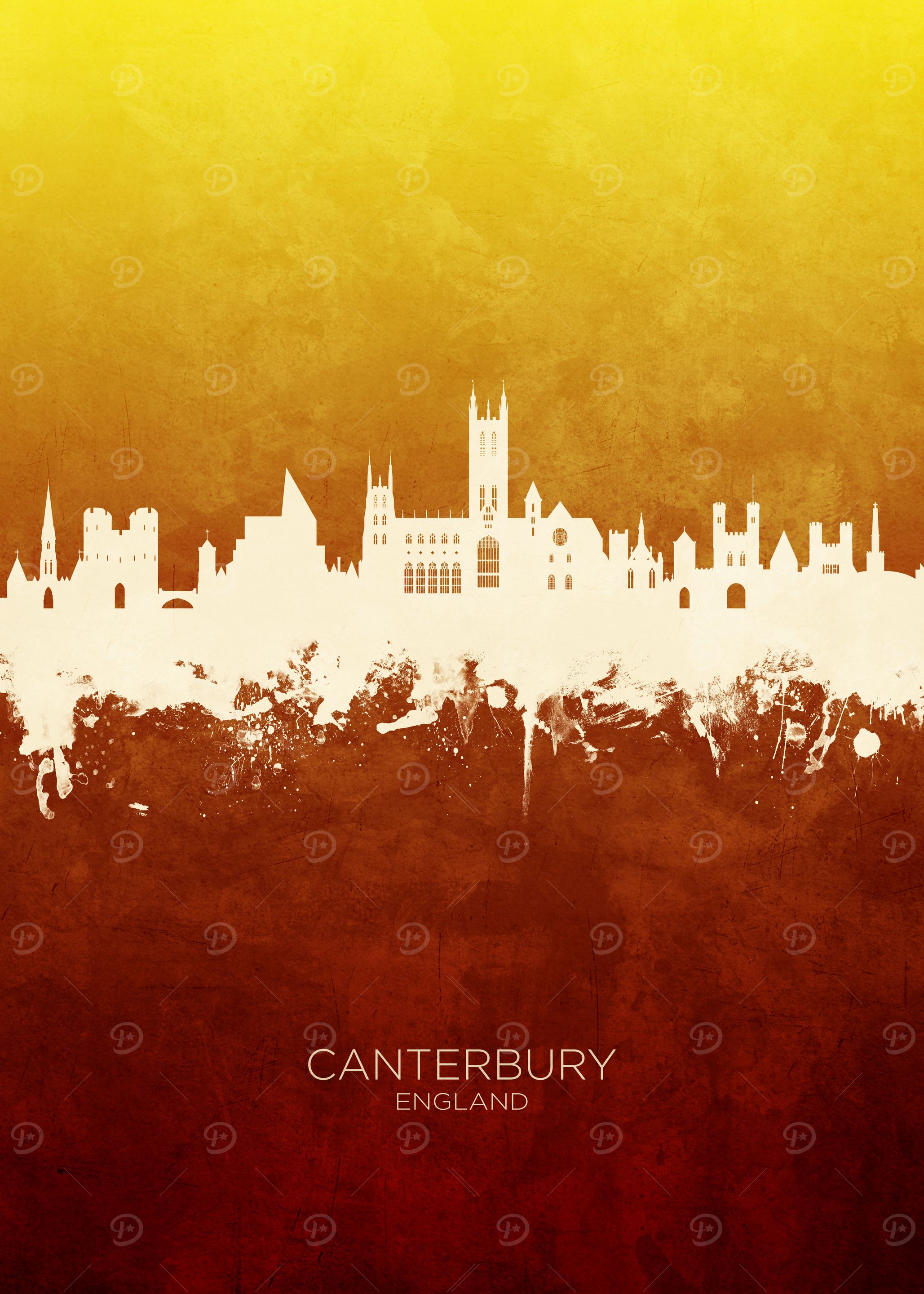 Canterbury England Skyline