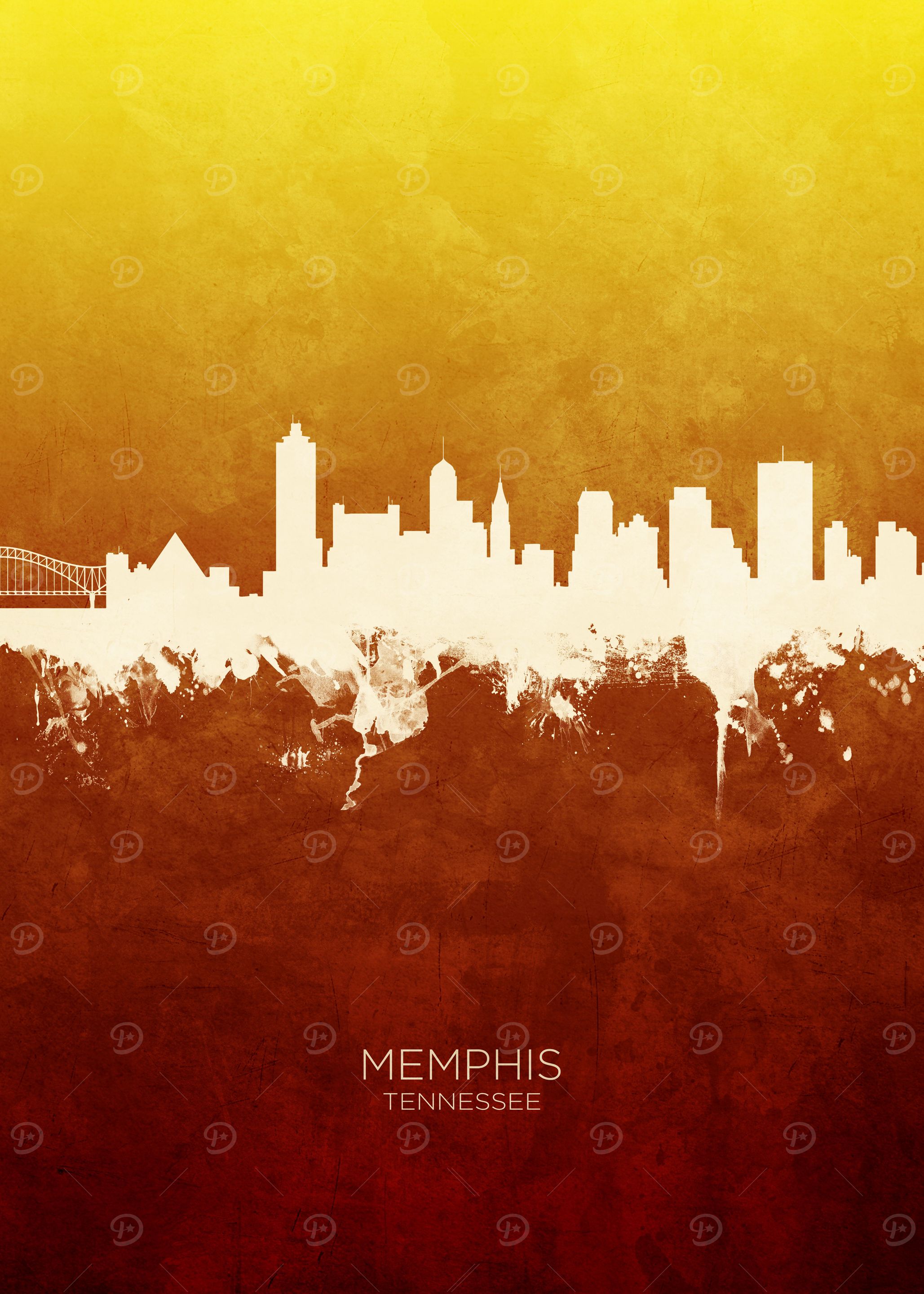 Memphis Tennessee Skyline