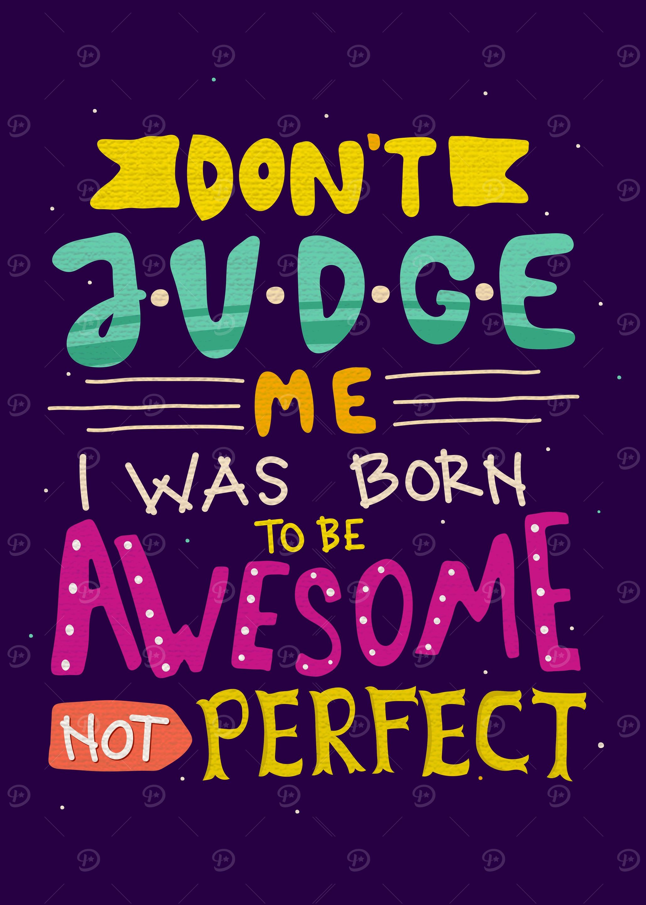 Do not Judge Me