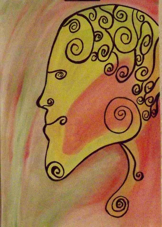 Blushing bride watercolour