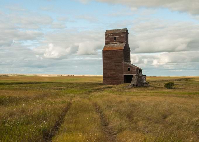abandoned grain elevator