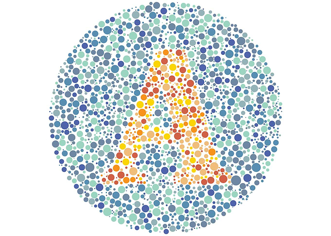 A Eye Test Letter Circle