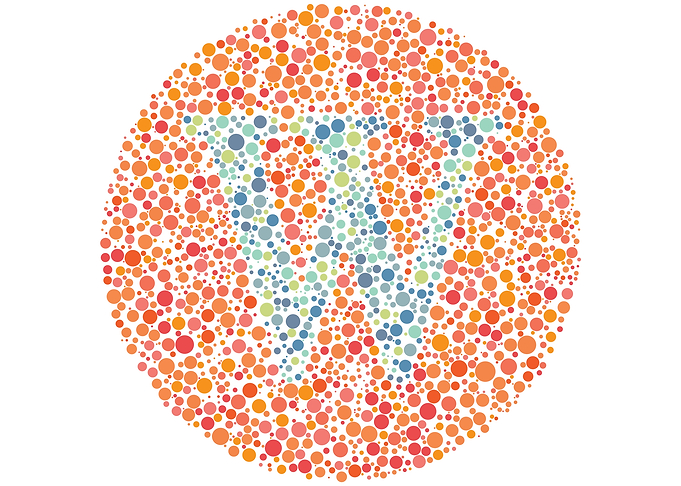W Eye Test Letter Circle