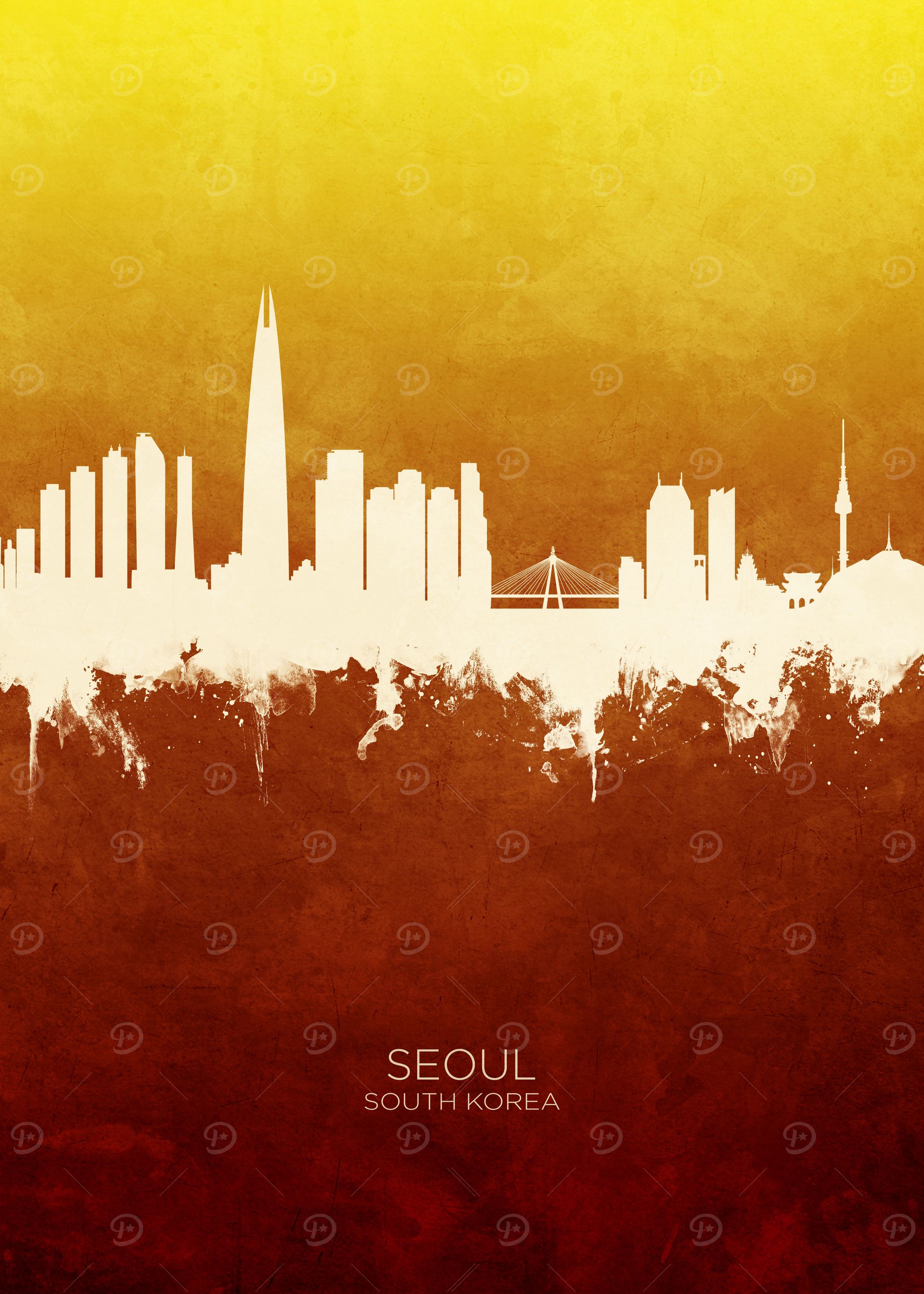 Seoul South Korea Skyline