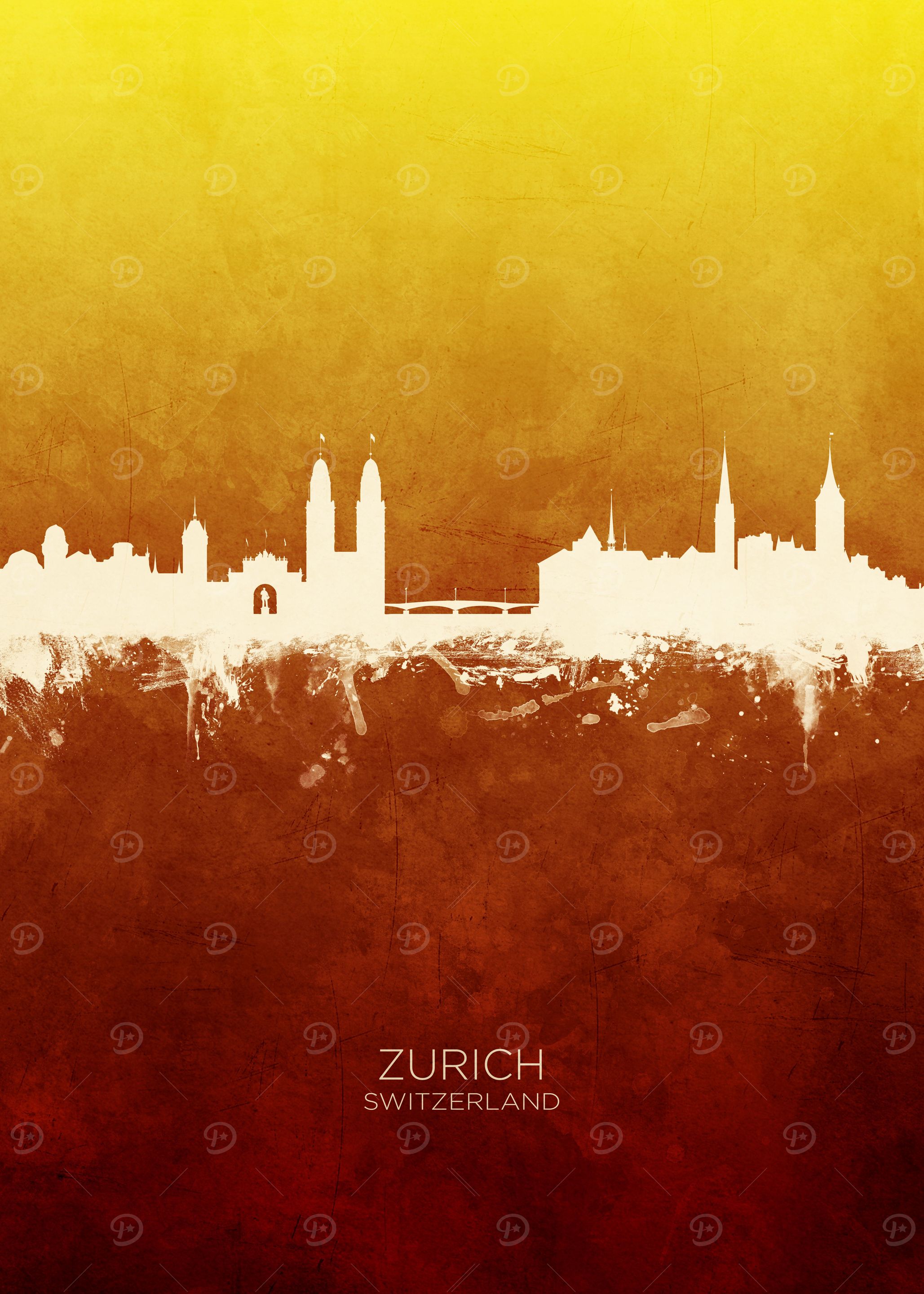 Zurich Switzerland Skyline