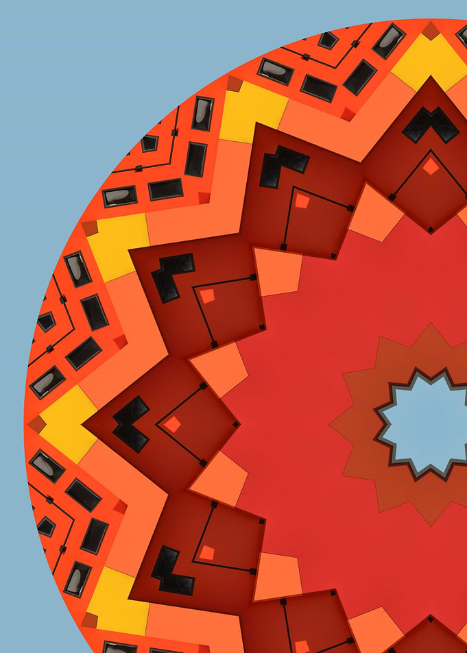 Color Block Mandala II