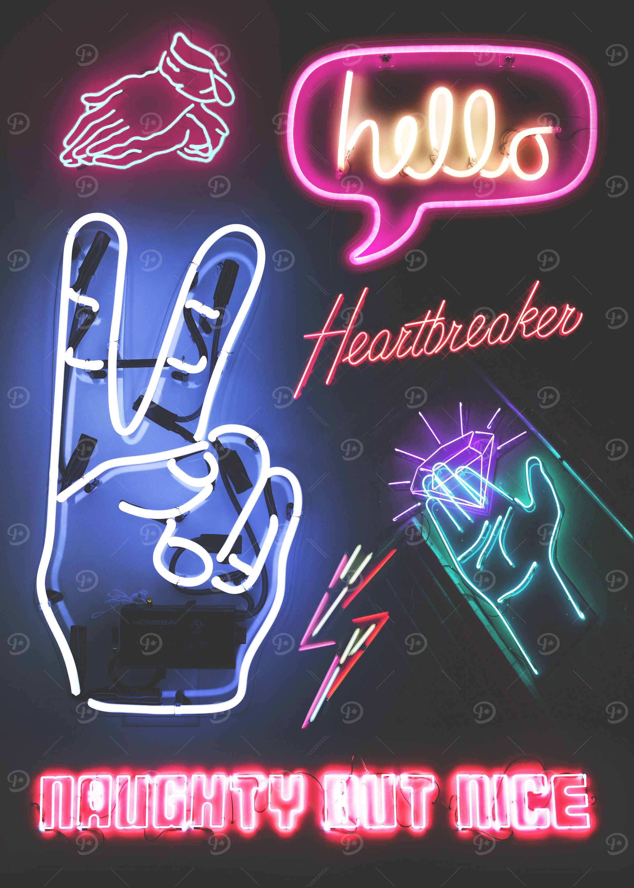 Neon Lights I