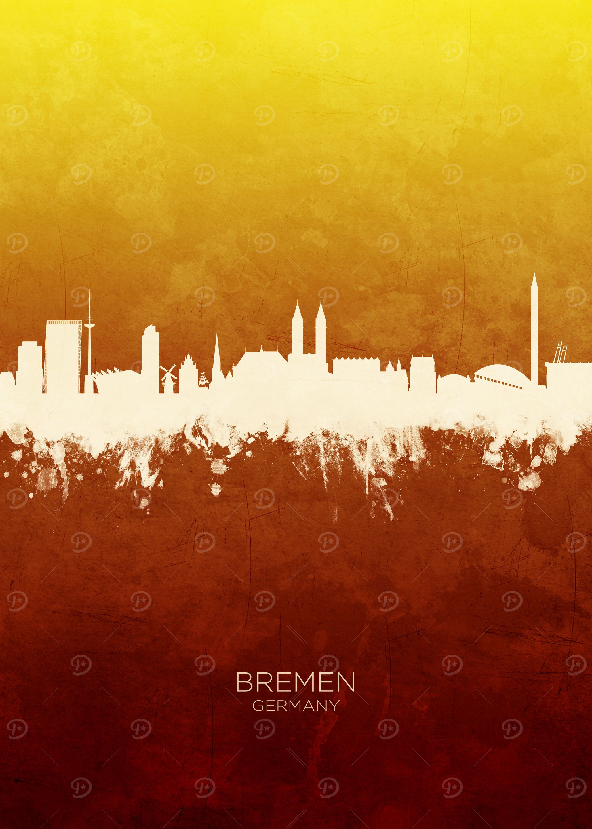 Bremen Germany Skyline