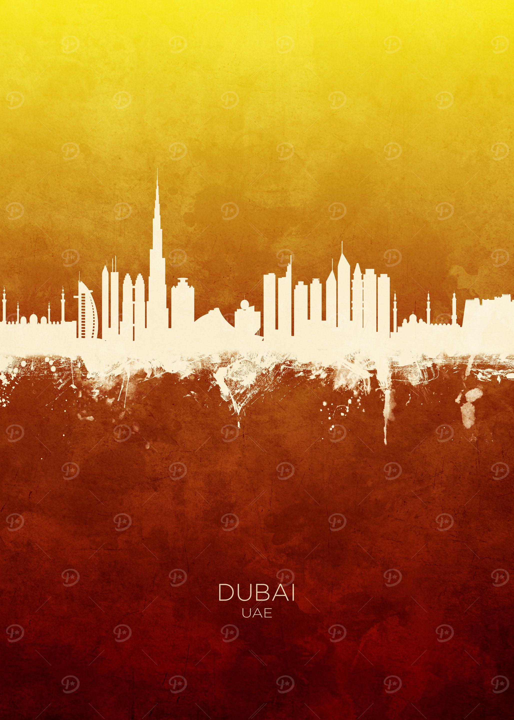 Dubai UAE Skyline