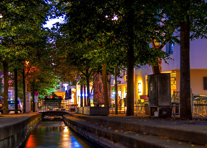 Laubach Laupheim by night