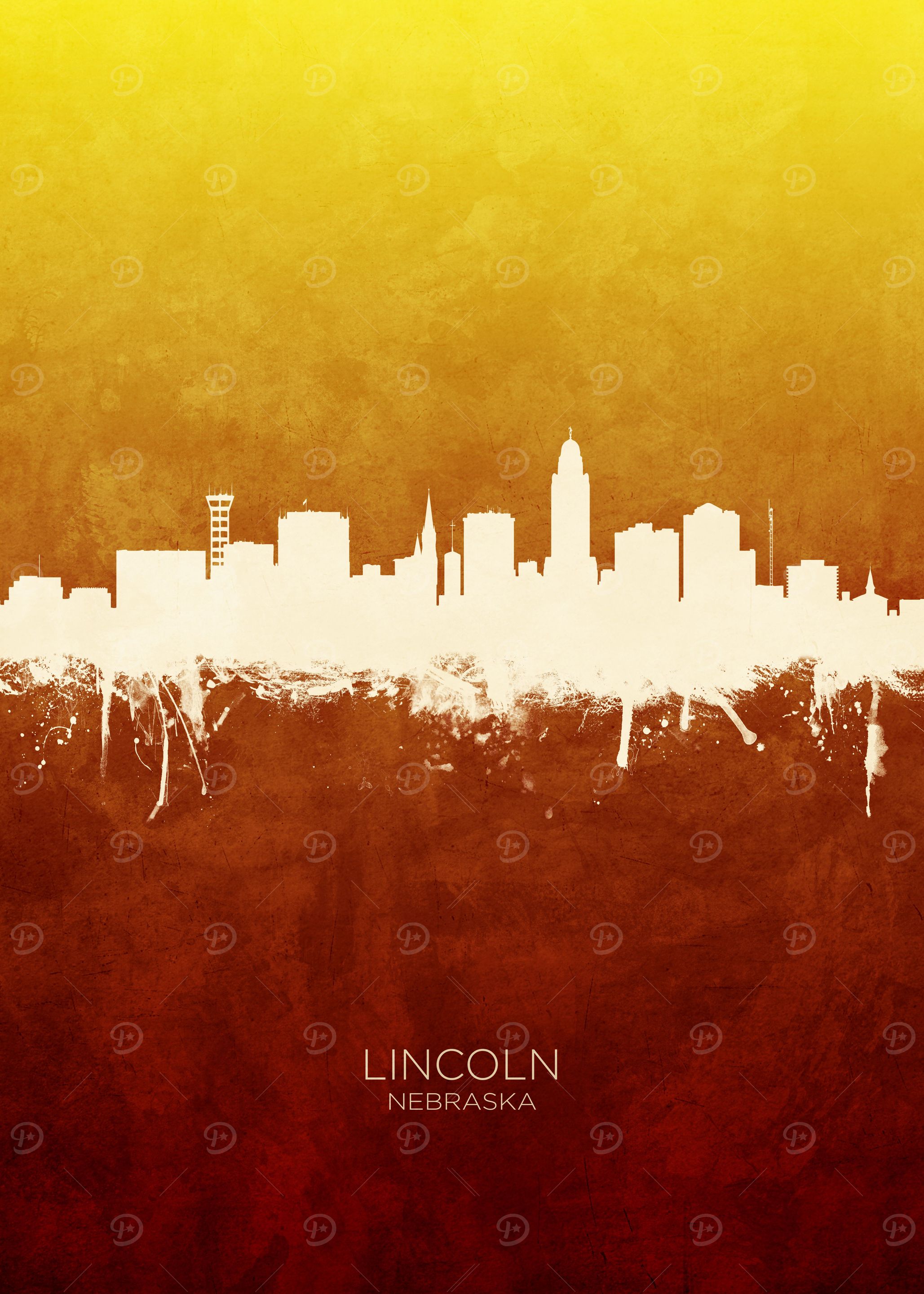 Lincoln Nebraska Skyline