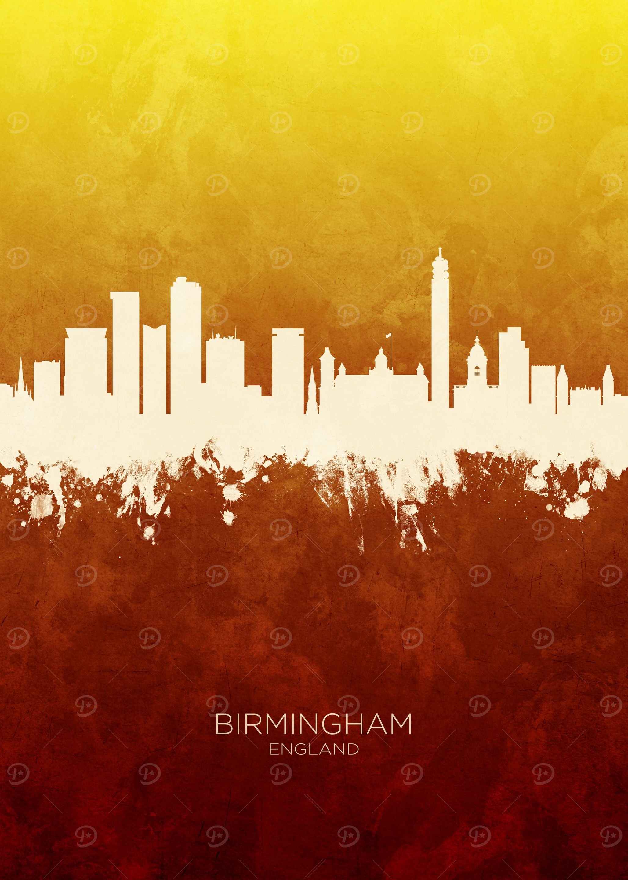 Birmingham England Skyline