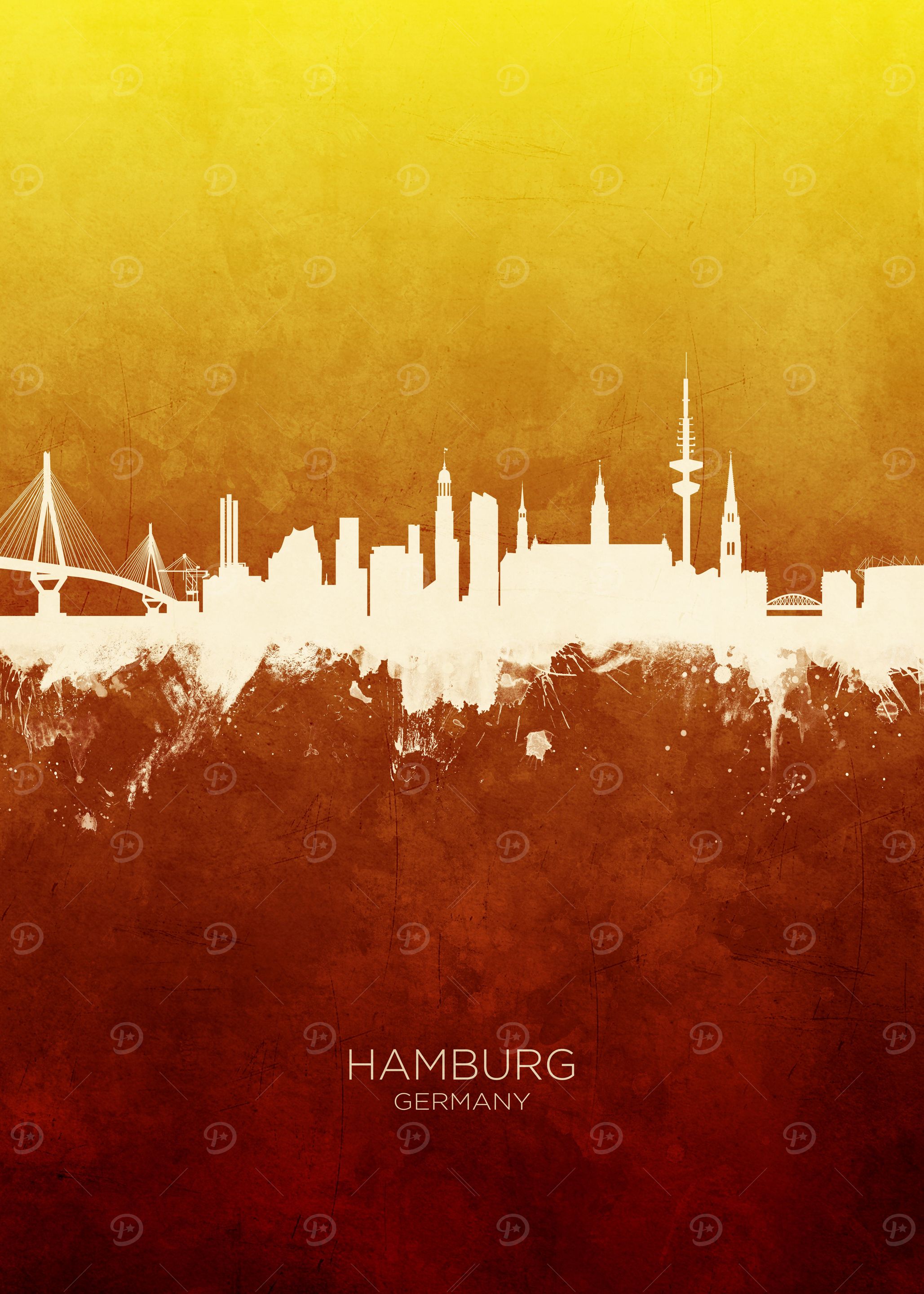 Hamburg Germany Skyline