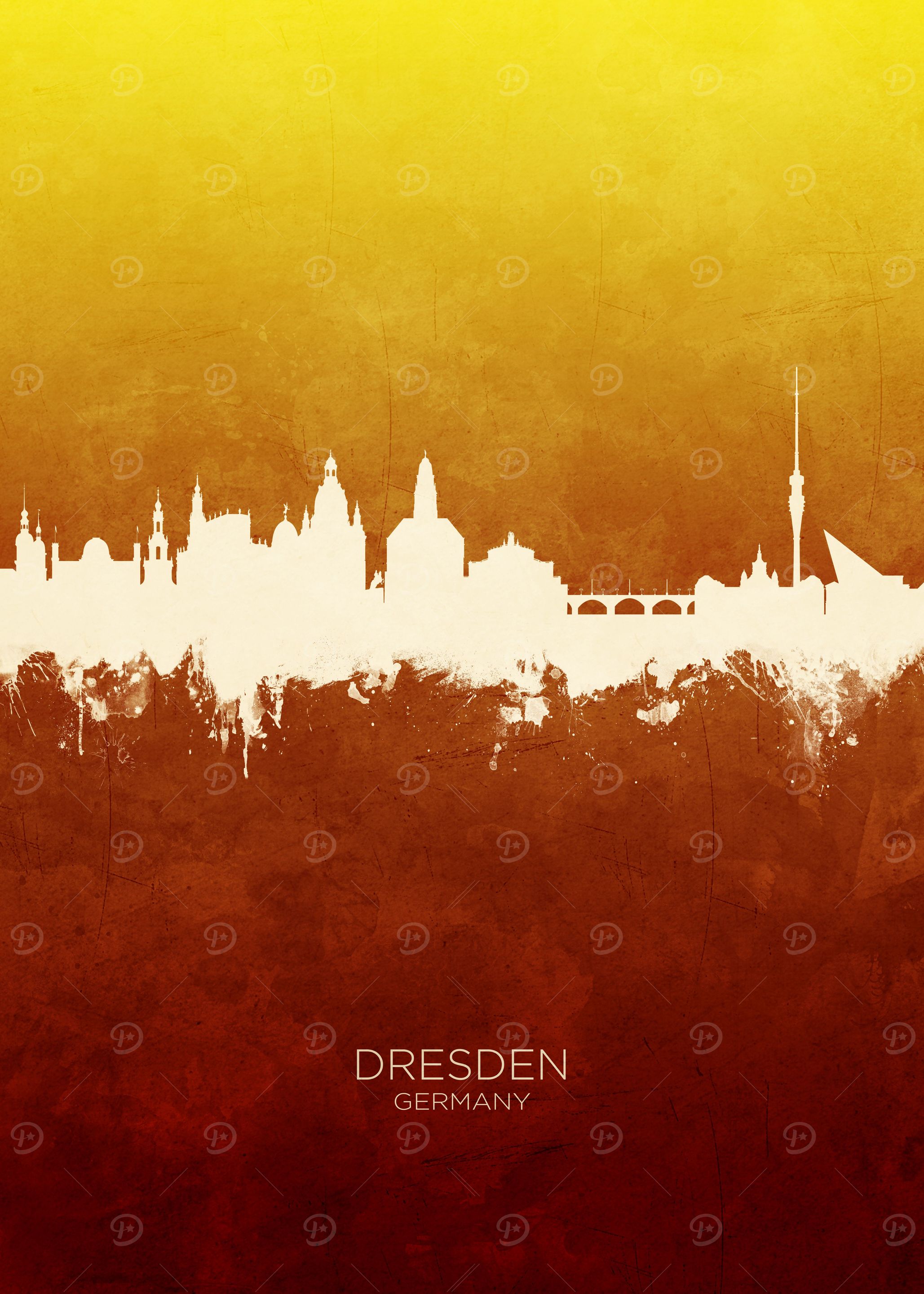 Dresden Germany Skyline
