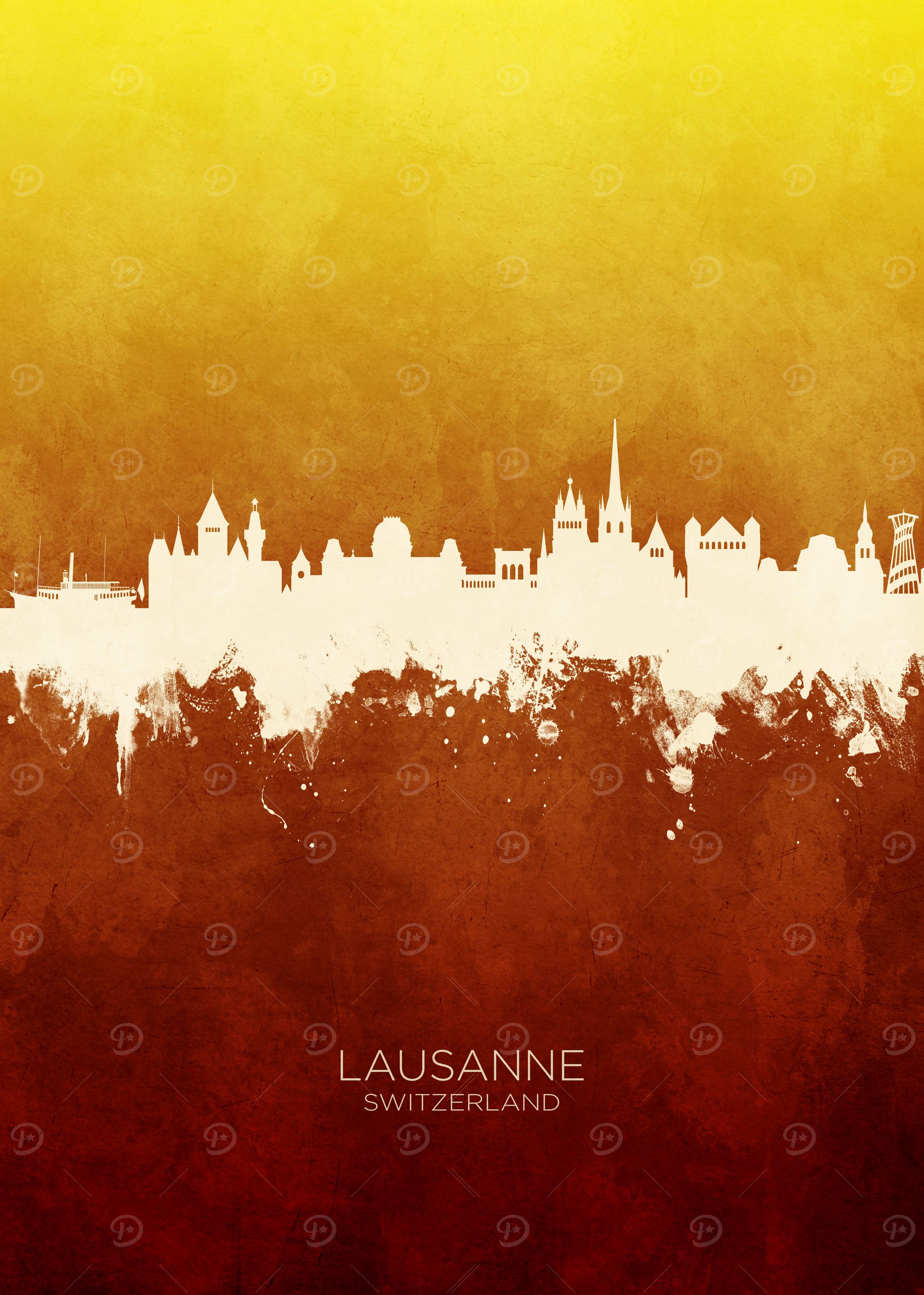 Lausanne Skyline