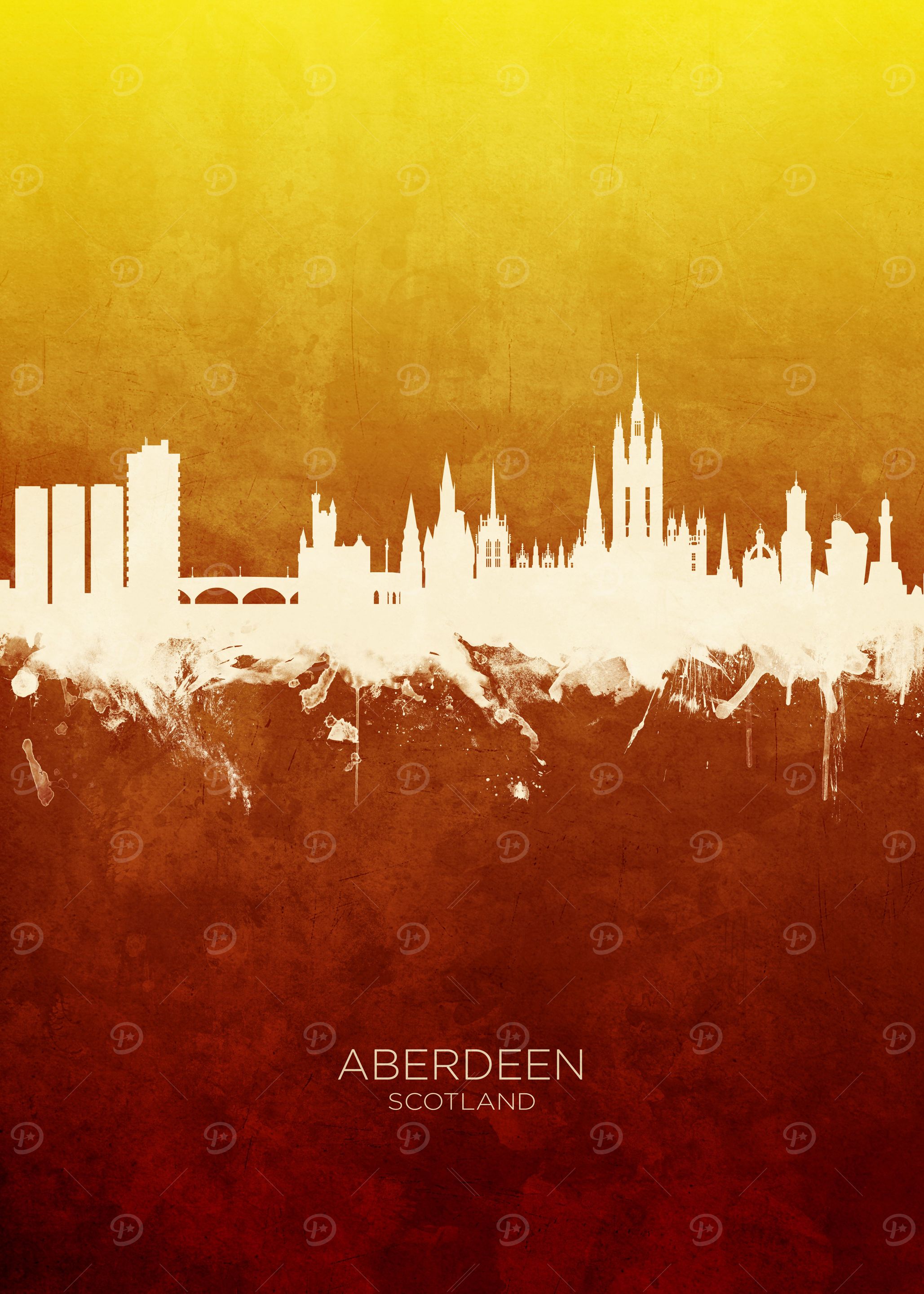 Aberdeen Scotland Skyline