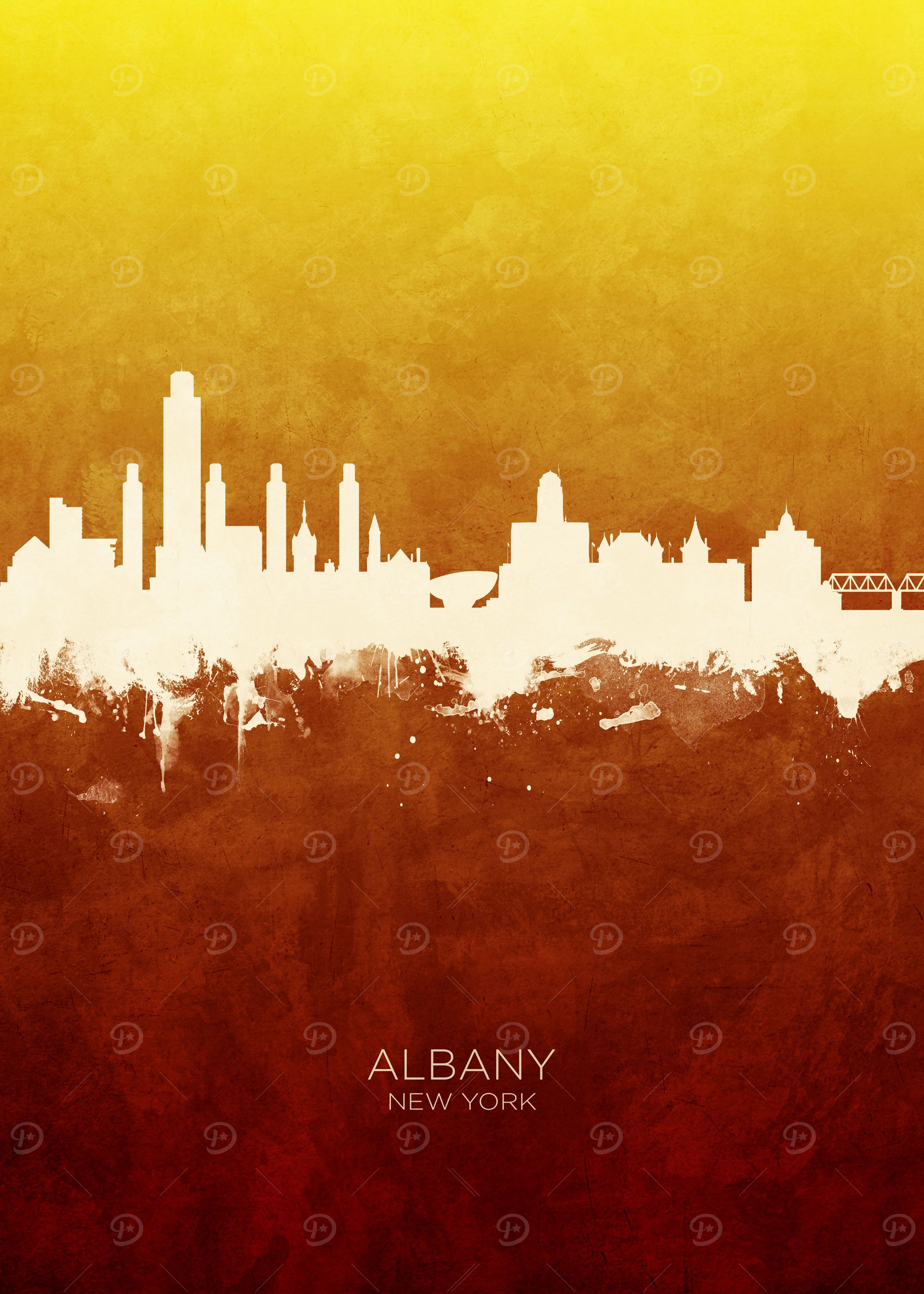 Albany New York Skyline